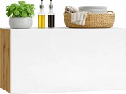 Szafka na okap 60 cm dąb artisan + popiel M2-L09