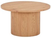 Okrągły stolik w dekorze topoli w naturalnym kolorze ø 80 cm Boavista – House Nordic