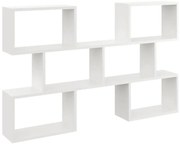 Biała minimalistyczna półka na książki N7-K19