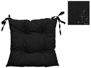Poduszka wodoodporna na krzesło ogrodowe Oxford czarny 50x50