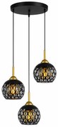 Lampa sufitowa metalowa loft klosz wisząca AT16-3SZ-Black