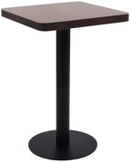 Nowoczesny barowy stolik ciemny brąz + czarny P6-C39