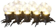 Zewnętrzny łańcuch dekoracyjny LED, 10xLED/10m, IP44, przezroczysty