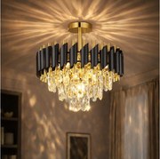 Brilagi - Przysufitowy żyrandol ECLIPSE 5xE14/10W/230V śr. 38 cm czarny/złoty