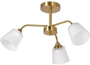 Żyrandol na drążku 3xE14/60W/230V złoty