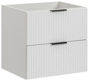 Biała szafka pod umywalkę 60 cm Biały połysk P4-T50