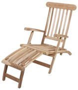 Brązowy drewniany leżak ogrodowy Java – Garden Pleasure