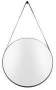 Lustro ścienne z czarną ramą PT LIVING Balanced, ø 47 cm