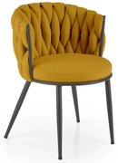Krzesło tapicerowane K516 musztardowe HALMAR