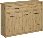 Duża trzydrzwiowa komoda dąb artisan E9-Z45