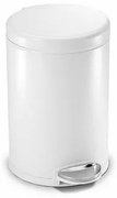 Simplehuman Okrągły kosz pedałowy 4,5 l, biały