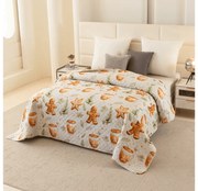 Narzuta na łóżko WINTER GINGERMAN, biała Rozmiar: 170 x 210 cm