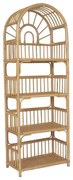 Regał - 4 półki - Rattan - Kolor: Naturalny - IRISOU