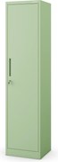 Wysoka szafka biurowa ALEX, 450 x 1850 x 400 mm, Fresh Style: pastelowy zielony