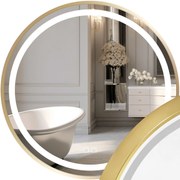 LUSTRO ŚCIENNE LED 90cm MMJ Złote