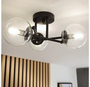 Brilagi - Przysufitowy żyrandol MALIVA 3xE14/15W/230V czarny/przezroczysty