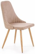 Beżowe krzesło tapicerowane C6-Z09