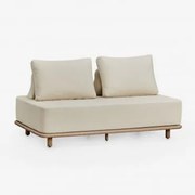 Sofa Ogrodowy Dwuosobowy Z Akacji Portet Jasny Akacjowy Brąz - Sklum
