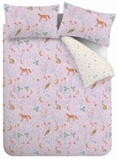 Lawendowa pościel jednoosobowa 135x200 cm Enchanted Twilight Animals – Catherine Lansfield