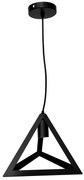 Lampa sufitowa metalowa loft trójkątna wisząca AT2-1SZ-Black