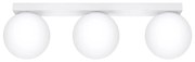 Biała lampa sufitowa ze szklanym kloszem ø 12 cm Umerta – Nice Lamps