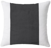 Zestaw 2 szt. dekoracyjnych poszewek na poduszki TIRLAN 45x45 cm, szaro-białe