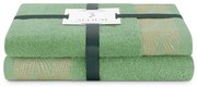 Jasnozielone bawełniane ręczniki zestaw 2 szt. frotte Allium – Restilo