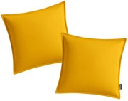 Zestaw 2 poduszek ogrodowych EMPARO 50x50 cm, musztardowy