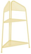 Żółta metalowa półka narożna na balkon Garden Pleasure MWH, wys. 100 cm