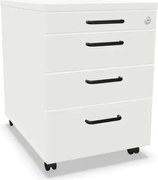 Kontenerek biurowy EASY SPACE MOB PB 4S 43cm biały mobilny NOWY STYL