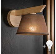 Brilagi - LED  Kinkiet ANTHONY 1xE14/40W/230V dąb/brązowy