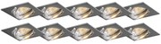Nowoczesny Kinkiet / Lampa scienna montowany wsuficie chromowany uchylny zestaw 10 sztuk - Edu Nowoczesny Oswietlenie wewnetrzne