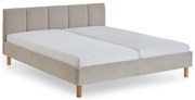 Beżowe tapicerowane łóżko dwuosobowe bez stelaża 180x200 cm Joker – Meise Möbel