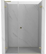 Mexen Lunar-B L drzwi prysznicowe uchylne prawe 115 cm, transparent, złote - 832SL-115-050-50-00-P
