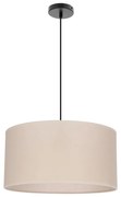 Beżowa lampa wisząca z tekstylnym kloszem ø 40 cm Shanti – Candellux Lighting