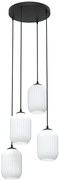 Poczwórna lampa wisząca z mlecznymi kloszami - 6X D165 C4-L33