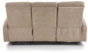 OSLO 3S, sofa 3S beżowy, niezależne rozkładanie, podnóżki, 3 osobowa