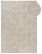 Kremowy bawełniany dywan tkany ręcznie 80x150 cm Ada Arch Geo – Flair Rugs