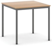 Stół jadalniany, 80x80 cm, ciemnoszara podstawa, buk