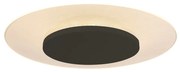 Moderne plafondlamp wit met zwart 36cm incl. LED - Lido Nowoczesny Oswietlenie wewnetrzne