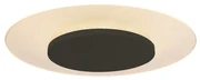 Moderne plafondlamp wit met zwart 36cm incl. LED - Lido Nowoczesny Oswietlenie wewnetrzne