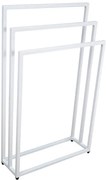 Biały stojący wieszak łazienkowy na ręczniki 60 cm M5-F52