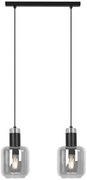 Lampa wisząca z podwójnym kloszem grafitowa E4-H88