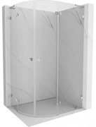 Mexen Lunar L kabina prysznicowa półokrągła uchylna prawa 100 x 90 cm, transparent, chrom - 833L-100P-090L-01-00