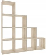 Regał schodkowy z 10 półkami dąb sonoma A5-P78