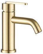 Bateria umywalkowa Rea Ontario Złota Szczotkowana Niska