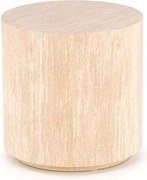 Stolik kawowy okrągły Novula 45 cm - trawertyn