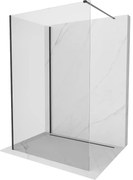 Mexen Kioto ścianka prysznicowa Walk-in 100 x 70 cm, transparent, czarna - 800-100-212-70-00-070