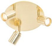 Nowoczesny reflektor łazienkowy mosiądz 3-światła IP44 - Ducha