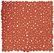 Spirella Antypoślizgowa mata prysznicowa GALETS, terakota, 53 x 53 cm